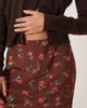 Wednesday's Girl Wednesday's Girl bias cut midaxi skirt in brown floral print - 2