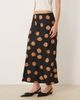 Wednesday's Girl Wednesday's Girl bias cut midaxi skirt in brown polka dots - 3