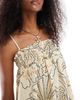Wednesday's Girl Wednesday's Girl bold floral print cami mini dress in light yellow - 2