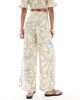 Wednesday's Girl Wednesday's Girl bold floral wide leg pants-Yellow - 2