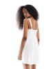 Wednesday's Girl Wednesday's Girl broderie mini dress in white - 4