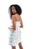 Wednesday's Girl Wednesday's Girl chintzy floral bow detail cami dress in white - 4