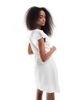 Wednesday's Girl Wednesday's Girl crochet trim frill dress in white - 4