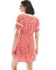 Wednesday's Girl Wednesday's Girl ditsy floral mini tea dress in red - 3