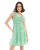 Wednesday's Girl Wednesday's Girl ditsy floral shirred bust mini dress in green - 1