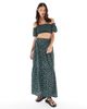 Wednesday's Girl Wednesday's Girl ditsy floral shirred off-shoulder top in black - part of a set - 3