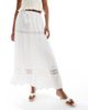 Wednesday's Girl Wednesday's Girl eyelet midaxi skirt in white - 2