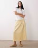 Wednesday's Girl Wednesday's Girl floaty midaxi skirt in butter yellow - 1