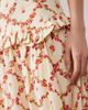 Wednesday's Girl Wednesday's Girl floaty skirt in rose print-White - 2