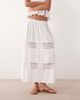 Wednesday's Girl Wednesday's Girl floaty tiered midaxi skirt in white - part of a set - 2