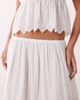 Wednesday's Girl Wednesday's Girl floaty tiered midaxi skirt in white - part of a set - 3