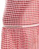 Wednesday's Girl Wednesday's Girl gingham tiered midaxi skirt in red - 3