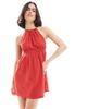 Wednesday's Girl Wednesday's Girl halter cami mini dress in bright red - 1