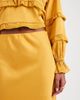 Wednesday's Girl Wednesday's Girl midaxi satin skirt in golden bronze - 2