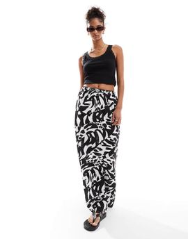Wednesday's Girl Wednesday's Girl midaxi skirt in animal print-Multi