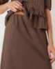 Wednesday's Girl Wednesday's Girl midaxi skirt in brown polka dots-Multi - 4