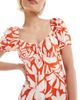 Wednesday's Girl Wednesday's Girl milkmaid romper in red - 3
