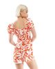 Wednesday's Girl Wednesday's Girl milkmaid romper in red - 4