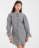 Wednesday's Girl Wednesday's Girl oversized collared mini dress in gray plaid - 2