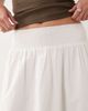 Wednesday's Girl Wednesday's Girl poplin ruffle edged midaxi skirt in crisp white - 4
