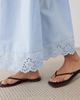 Wednesday's Girl Wednesdays Girl poplin ruffle edged midaxi skirt in pale blue - part of a set - 4