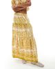 Wednesday's Girl Wednesday's Girl printed tiered maxi skirt in pink and green - part of a set-Multi - 2