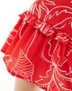 Wednesday's Girl Wednesday's Girl soleil print puff sleeve smock dress in red - 3