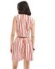 Wednesday's Girl Wednesday's Girl striped boxer style shorts in multi - part of a set - 2