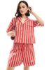 Wednesday's Girl Wednesday's Girl striped boxy shirt in red - part of a set - 1