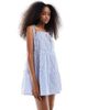 Wednesday's Girl Wednesday's Girl striped cami mini dress in blue - 1