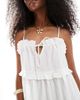 Wednesday's Girl Wednesday's Girl tie-detail mini cami dress in white - 2