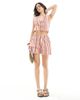 Wednesday's Girl Wednesday's Girl tie detail striped vest top in multi - part of a set - 4