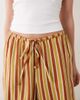Wednesday's Girl Wednesday's Girl tie detail wide leg pants in green brown stripes - 3