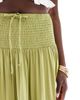 Wednesday's Girl Wednesday's Girl tiered ruffle midaxi boho skirt in green - 4