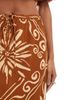 Wednesday's Girl Wednesday's Girl tile floral midaxi skirt in brown - part of a set - 2