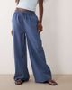 Wednesday's Girl Wednesday's Girl wide leg pants in blue-Multi - 1