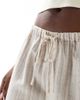 Wednesday's Girl Wednesday's Girl wide leg striped linen mix pants in beige-Neutral - 3