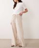 Wednesday's Girl Wednesday's Girl wide leg striped pants in beige-Green - 1