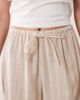 Wednesday's Girl Wednesday's Girl wide leg striped pants in beige-Green - 3