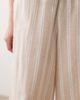Wednesday's Girl Wednesday's Girl wide leg striped pants in beige-Green - 4
