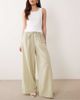 Wednesday's Girl Wednesdays Girl wide leg striped pants in green - 1