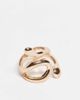 Weekday Weekday abstract ring in gold tone - 1