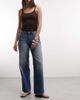 Weekday Weekday Ample low rise baggy fit jeans in high contrast vintage style blue wash - 1