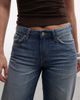 Weekday Weekday Ample low rise baggy fit jeans in high contrast vintage style blue wash - 4