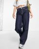 Weekday Weekday Ample low rise straight leg jeans in indigo-Blue - 4