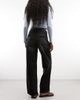 Weekday Weekday Ample low waist baggy fit jeans in black wash with hem whisker detail - 2