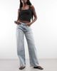 Weekday Weekday Ample low waist baggy fit jeans in light blue wash - 1
