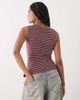 Weekday Weekday Annie boat neck tank top in red and gray stripe - 3