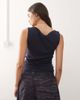 Weekday Weekday Annie super soft boat neck tank top in dark navy - 3