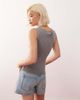 Weekday Weekday Annie super soft boat neck tank top in gray melange - 4